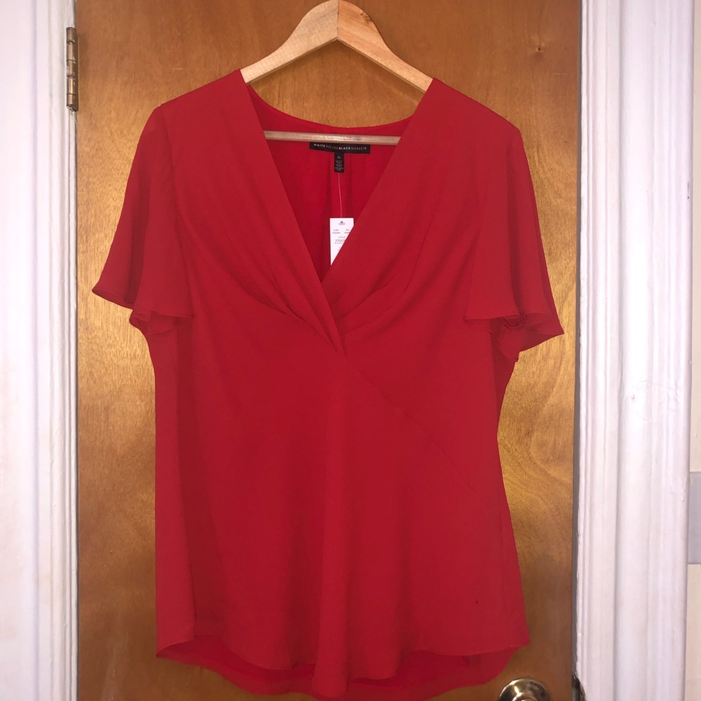 White House Black Market - Flutter-Sleeve Blouse